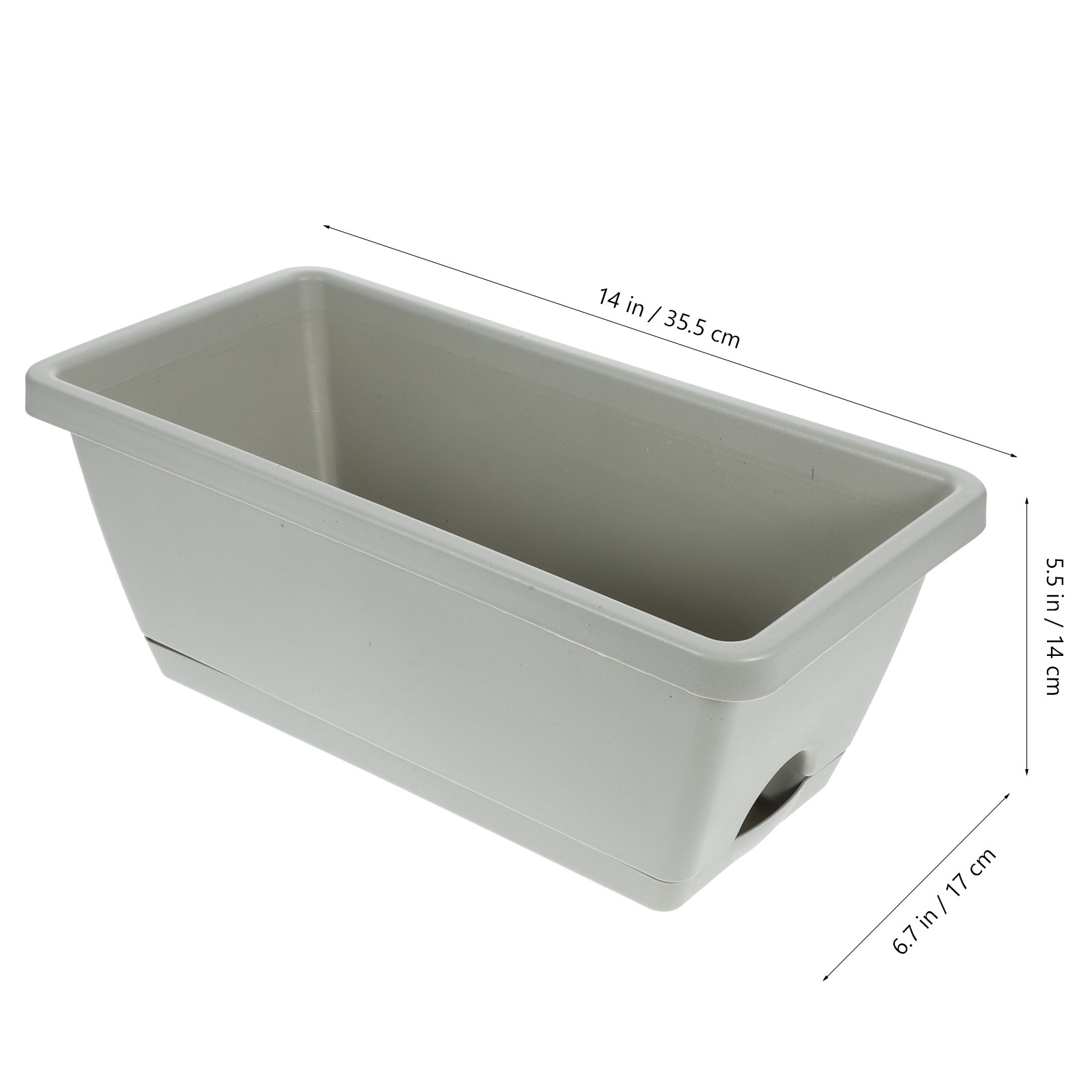 4Pcs Plastic Window Box Plante - đánh giá và giá Succulent Planter Pot