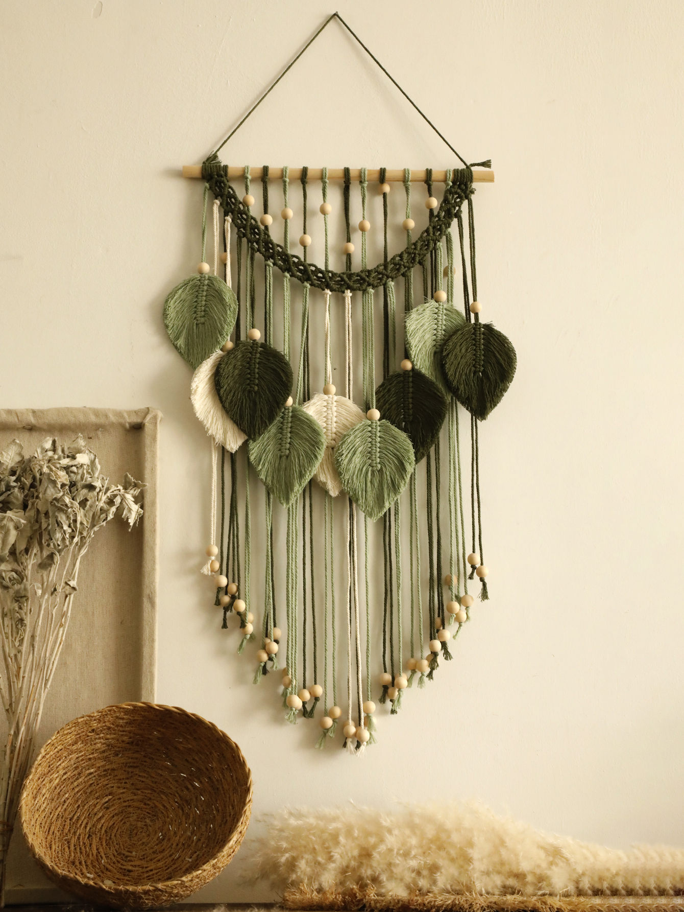 Macrame Leaf Tapestry Boho Hom - đánh giá và giá Home Decor Y2K
