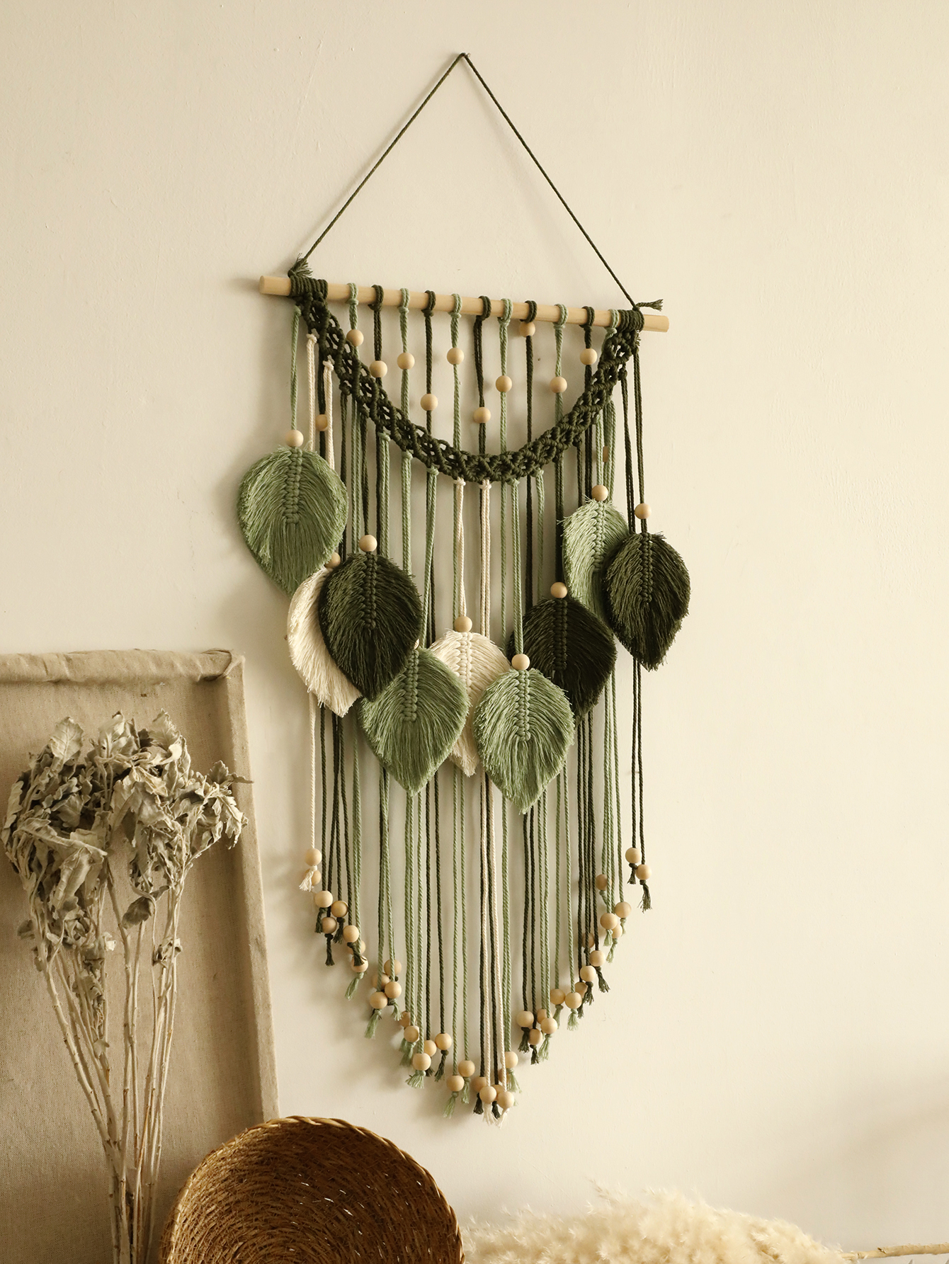 Macrame Leaf Tapestry Boho Hom - đánh giá và giá Home Decor Y2K