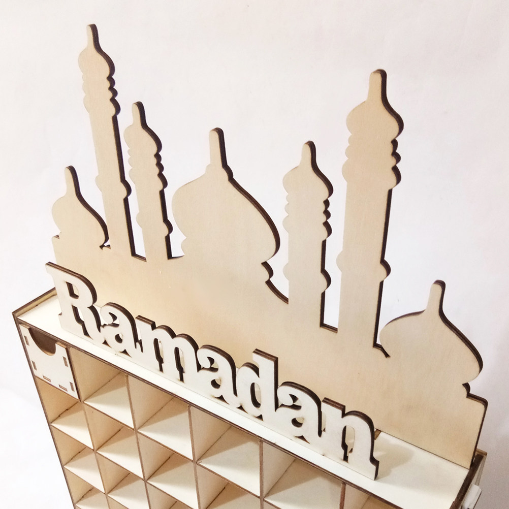 Eid Wooden Decoration Natural  - đánh giá và giá Home Decor Ramadan