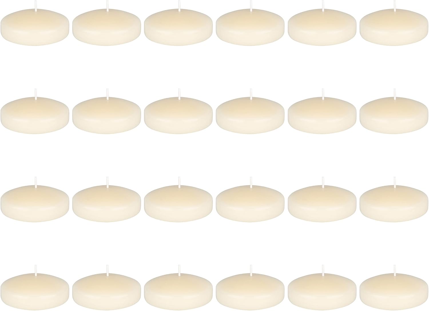 24 Unscented Ivory Floating Ca - đánh giá và giá Home Decor Event