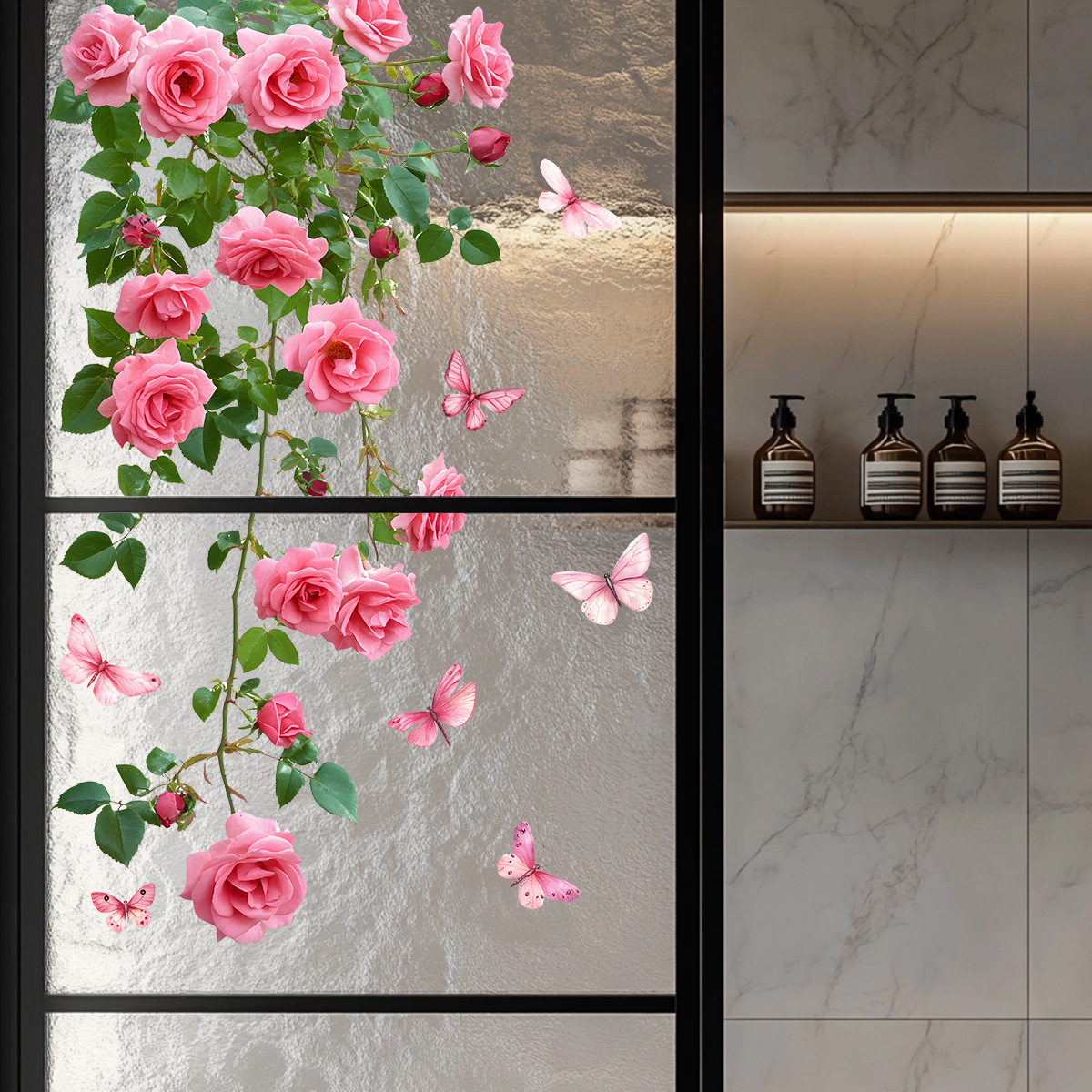 1PC Flower Vine Window Decal P - đánh giá và giá Home Decor Window Blinds