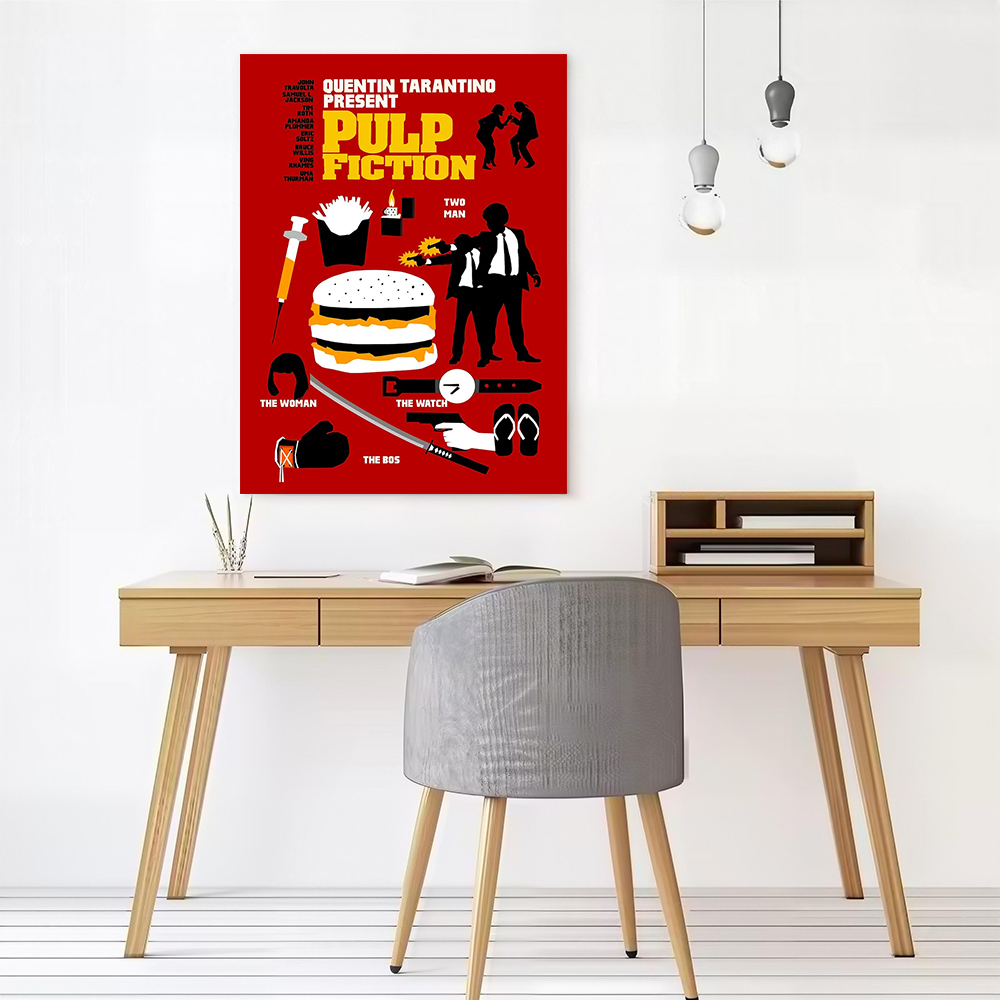Pulp Fiction Minimalist Canvas - đánh giá và giá Home Decor Minimalist Style