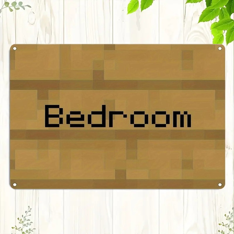 Vintage Pixel Art Bedroom Sign - đánh giá và giá Home Decor Game